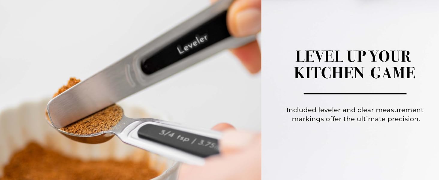 Black - Silver - Magnetic Spoons
