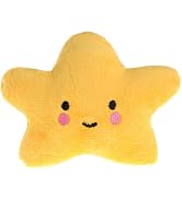 Wentoenapp Yellow Star Plush Pet Dog Toys Cute Squeaky Toy for Interactive Toy Dog Chew Toy for P...