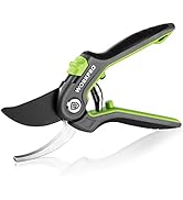 WORKPRO Bypass Pruning Shears, 8’’ Stainless Steel Gardening Hand Pruner, Professional Garden Tri...