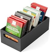 DRASTAR Pantry Organization and Storage Bins, Seasoning Packet Organizer with Removable Dividers,...