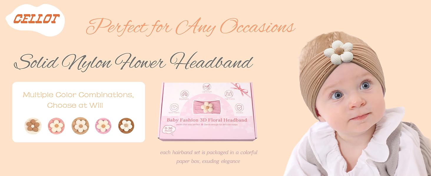 Flower Headband for Baby Girls