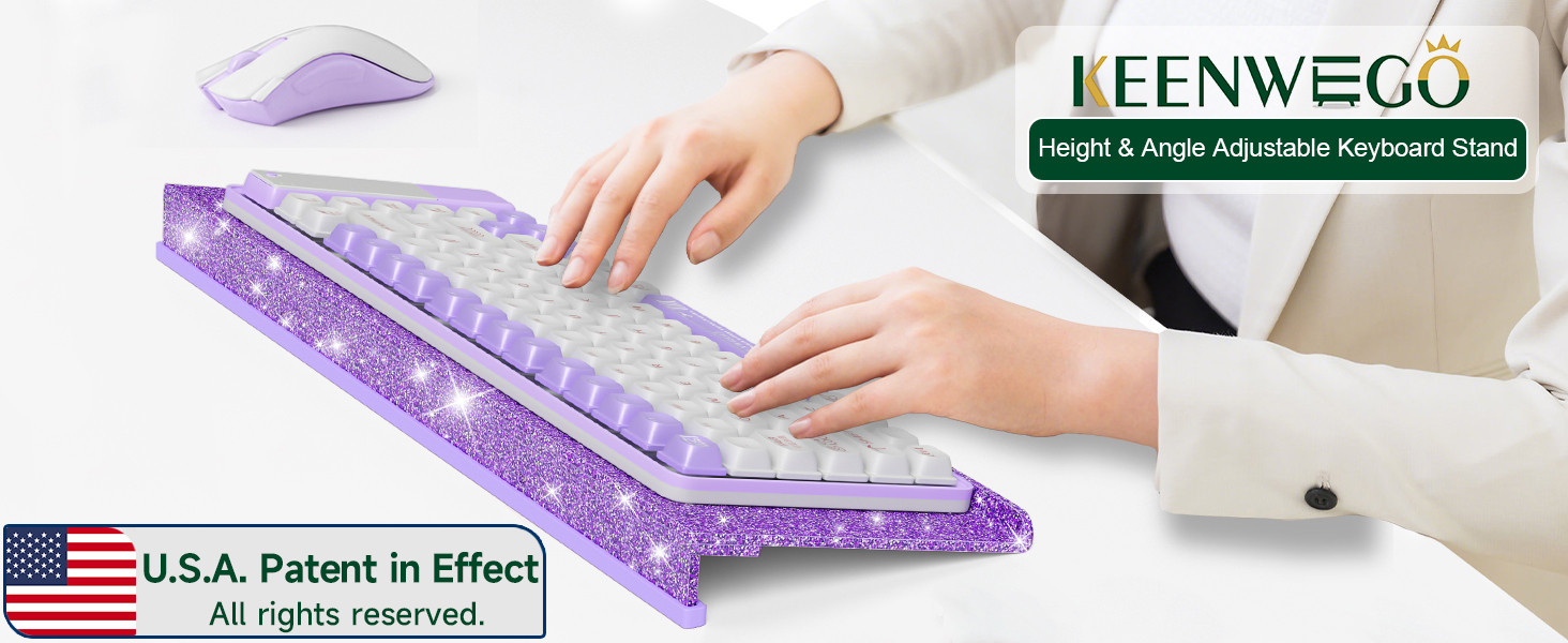 purple keyboard accessories