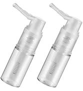 OSALADI 2 Pcs Clear Plastic Powder Spray Bottles with Long Nozzle Precise Applicator for Cosmetic...