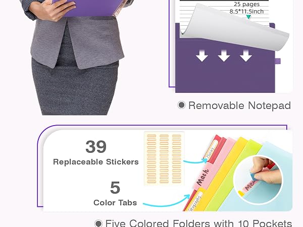 spiral clipboard with storage