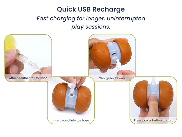 USB rechargeable cat toy