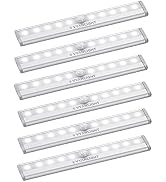 VYANLIGHT Motion Sensor LED Lights, 10 LED Battery Operated Motion Light, Stick-On Anywhere Magne...