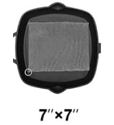 Amagabeli 7”x7” Cast Iron Cleaner Mesh Premium 316 Stainless Steel Small Rings