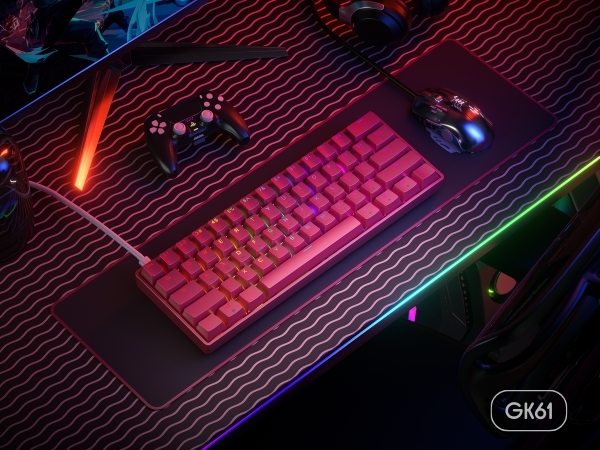 hk gaming gk61v3 v3 gk61 gaming optical keyboard mechanical hotswap fastest clavier tastatur teclado