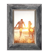 XUANLUO 5x7 Picture Frames Set of 4 Rustic Retro Photo Frame with HD plastic cover, Wall Mount an...