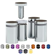 4 Pcs Stainless Steel Standoff Screws - ½” x 1” Screws for Acrylic, Wood, and Glass Signage - Sig...