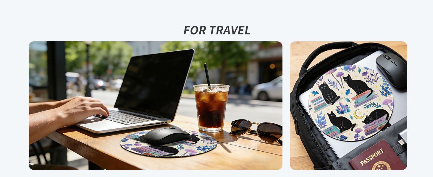 Cute Travel Mouse Pad Travel Essentials