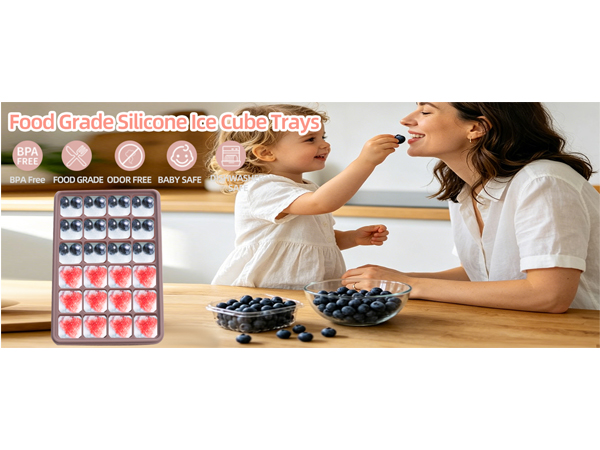 Silicone Ice Cube Trays with Lid
