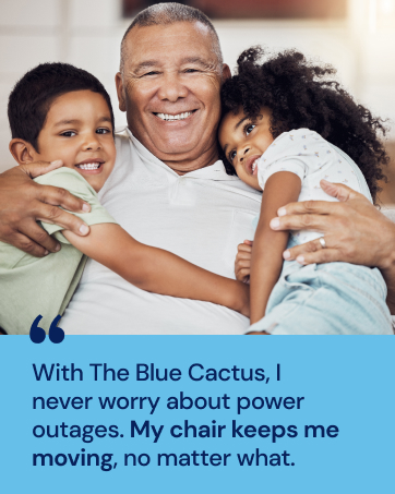 blue cactus battery for furniture for entire family