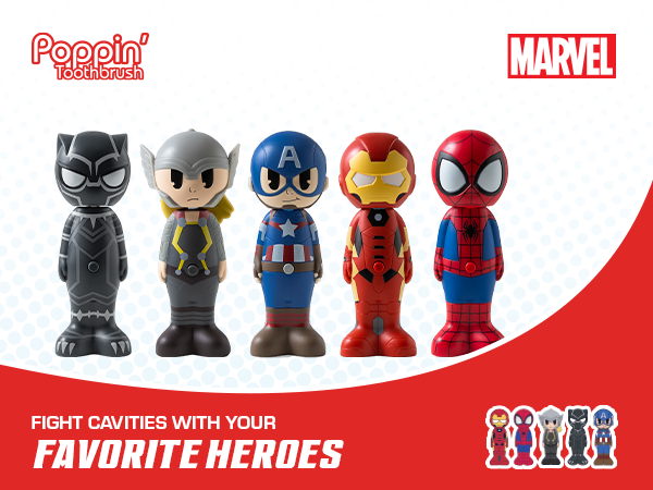 Brush Buddies Marvel Poppin Kids Toothbrushes