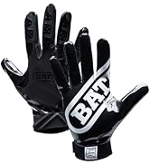 Battle Sports Double Threat Wide Receiver Football Gloves - Adult and Youth Football Gloves - Ult...