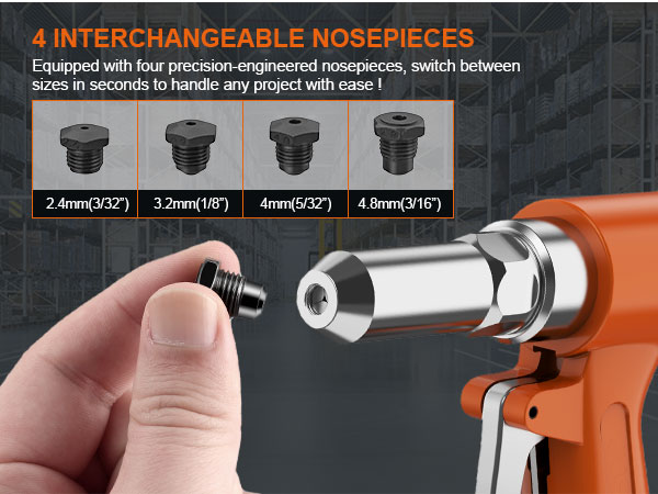 Pneumatic air rivet gun