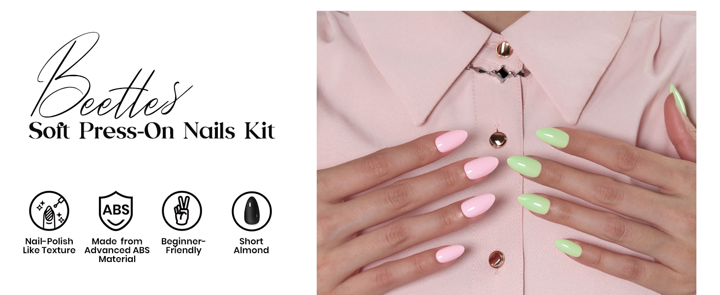 Beetles Press On Nails Kit