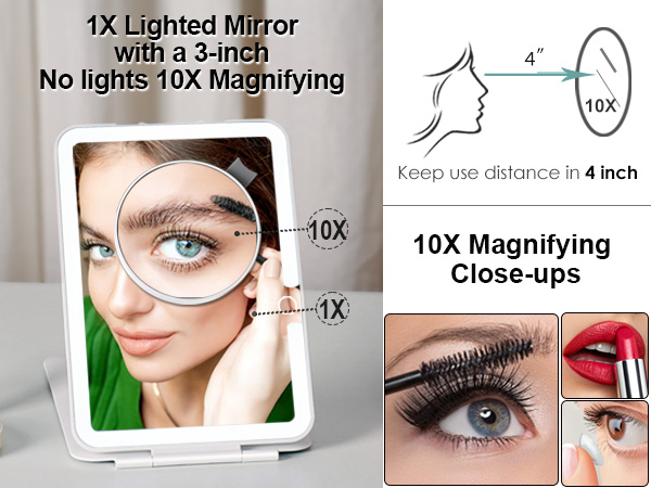 Makeup mirror travel