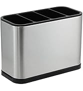 KESOL Kitchen Utensil Holder, Stainless Steel Utensil Drying Rack Flatware Holder Sinkware Caddy ...