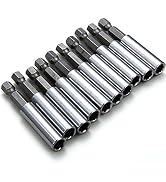 Rocaris 10 Pack Magnetic Extension Socket Drill Bit Holder 1/4" Hex Power Tools
