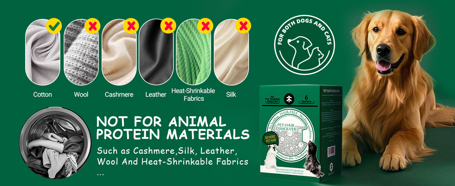 Pet Hair Dissolver for Washing Machine