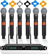 5 CORE Wireless Microphones 6 Channel Dynamic Karaoke Professional UHF Singing Mic System Handhel...
