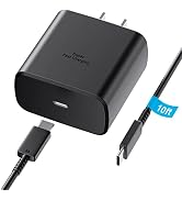 45W USB C Super Fast Charger,Type C Charger Block with 10ft Long Charging Cable,Compatible with S...