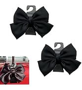 Opuweiy 2 PCS Car Purse Hook, Cute Bow Seat Headrest Hooks, Automotive Interior Decorating Access...