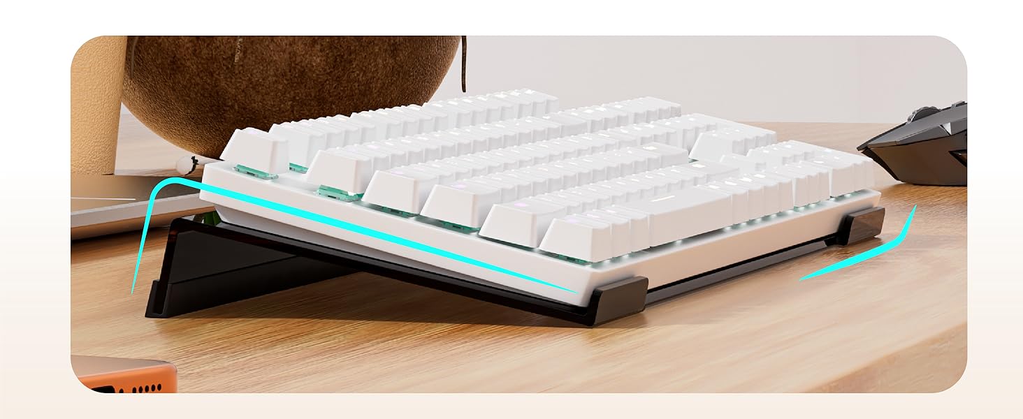 Egchi Acrylic Computer Keyboard Stand for Desk