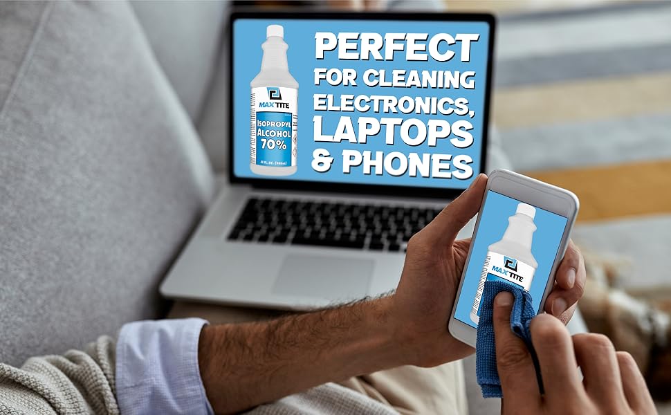 use maxtite 70% isopropyl alcohol for cleaning electronics