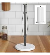 ZUNTO Standing Paper Towel Holder for Countertop, Stainless Steel Paper Towel Rack with Heavy-Dut...