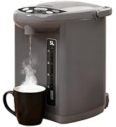 Rosewill Electric Water Boiler and Warmer - 5L/5.3 Qt Stainless Steel Hot Water Dispenser w/Rotat...