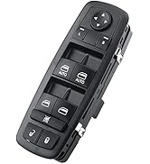 Power Window Switch Driver Side Compatible with Chrysler, Dodge, Jeep, Ram Vehicles - 2009-2012 D...