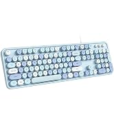 Dilter Wired Keyboard, Full-Sized Typewriter Keyboards, USB Plug and Play Office Keyboard with Nu...