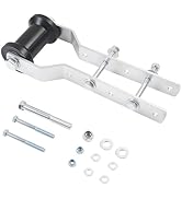 DTNESS 4" Adjustable Rubber Keel Roller, Tongue Mount w/Panel Bracket kit | 4-5mm Thick Hot Dip B...