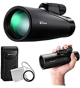 K&F Concept 12X50 HD Monoculars, Monoculars Telescope for Adults with BAK4 Prism & FMC Lens, Wate...
