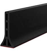 DLYYPLUS 3" High Shower Threshold Water Dam 39 Inch Collapsible Shower Water Splash Guard Self-ad...