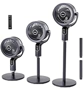 ROVSUN 43inch Standing Fan for Bedroom, 90°+90°Omni-directional Oscillating Fan, 3-in-1 Pedestal ...