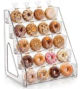 Acrylic Cookie Display Stand, 5-Tier Dessert Stand for Bakers & Vendors | Clear Tiered Cookie Rac...