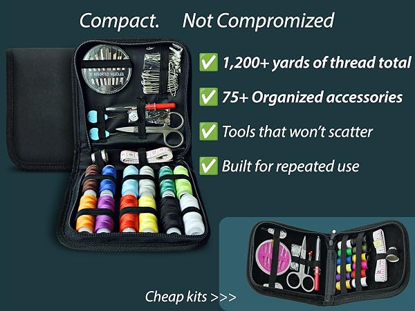 kit de cotsura agujas de coser a mano
