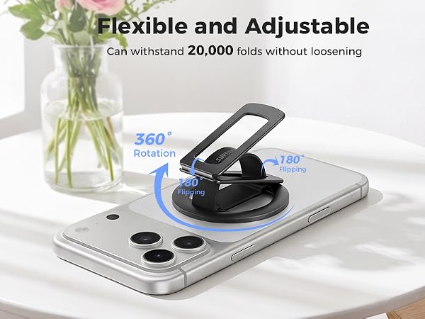 Flexible and Adjustable Can withstand 20,000 folds without loosening
