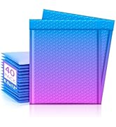 Metronic Bubble Mailers 8.5x12 Inch 40 Pack BluePurple Usable Size 8.5x11'' Self-Sealing Padded E...