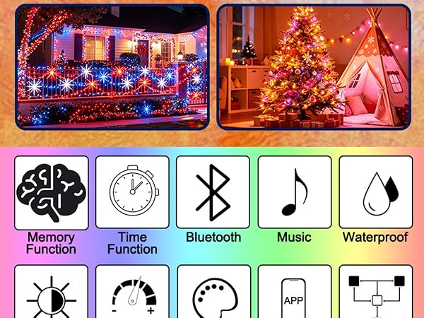 Smart Color Changing Xmas Lights