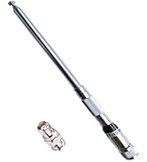 FMUSER FT02A Telescopic fm Transmitter Antenna for 0~7W 88-108MHz FM Broadcast Transmitter with B...