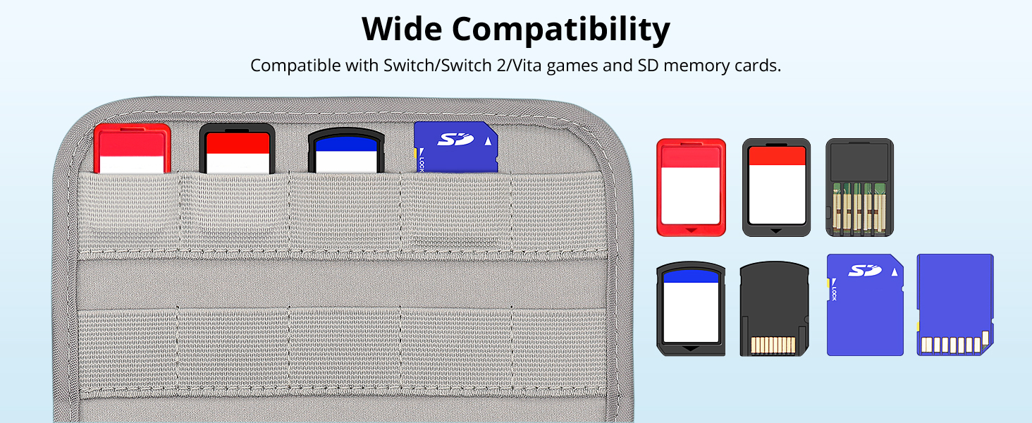 sisma game organizer for nintendo swtich 2 game cards