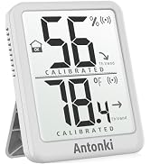 Antonki Room Thermometer Small Hygrometer Indoor, Home Humidity Gauge, Digital Temperature and Hu...