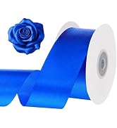 Royal Blue Ribbon 1-1/2 inch 30 Yards Blue Satin Ribbon for Graduate Gift Wrapping Flower Bouquet...