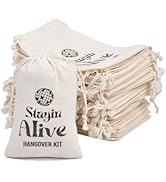 gobyhumm 10pcs 4 * 6" Drawstring Bachelorette Hangover Recovery Kit Reusable Empty Wedding Party ...