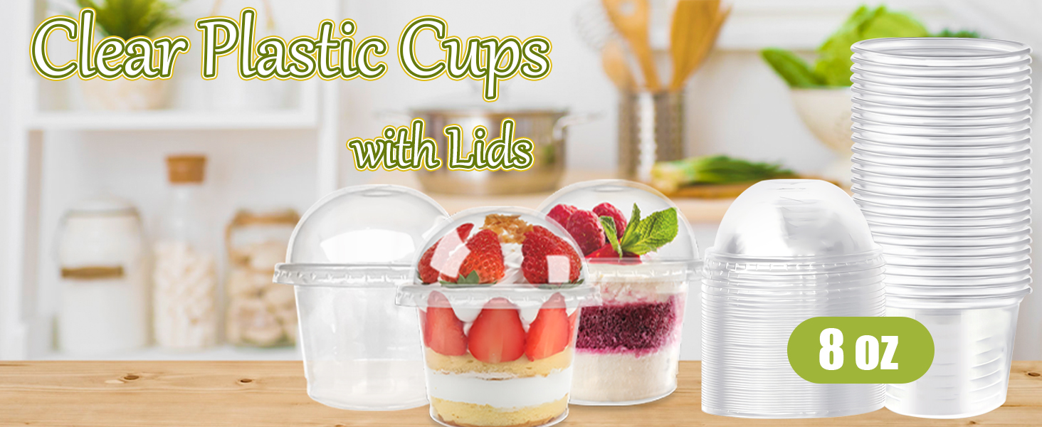 3 clear cups