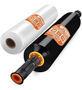 Stretch Film Shrink Wrap for Moving Supplies Combo Pack(15",2 Pack) x 1000ft, Heavy Duty Plastic ...